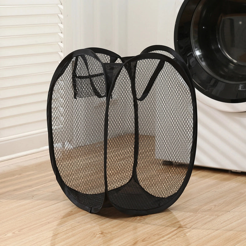 Grid Foldable Dirty Clothes Basket Simple Storage Basket Dirty Clothes Basket Household Bathroom Laundry Basket Sundries Basket