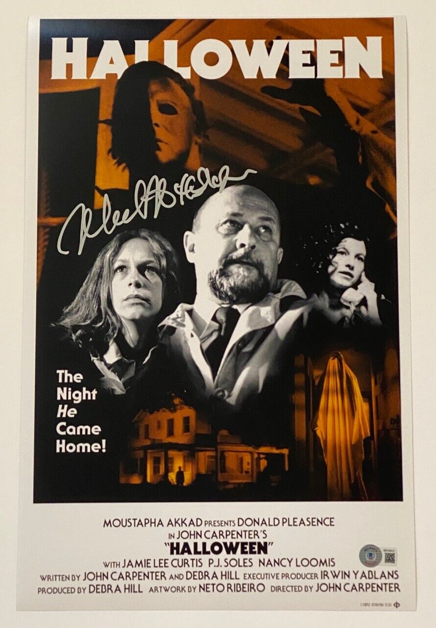 Nick Castle Signed Halloween 11x17 Movie Poster Photo Poster painting Michael Myers Beckett COA