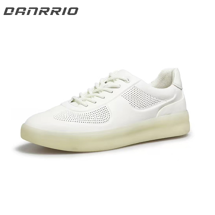 DANRRIO Handmade Retro New Casual Shoes Leather Breathable Perforated Sneakers DANRRIO.COM DANRRIO