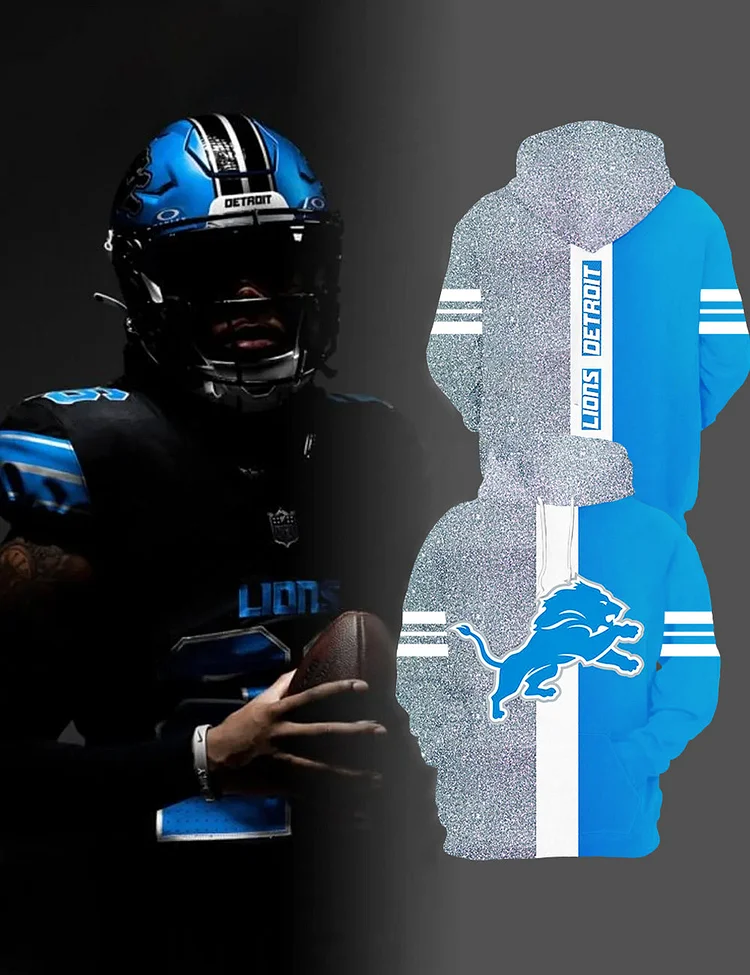 Detroit Lions Football Hoodie