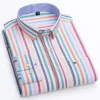 New style cotton anti-wrinkle casual stand collar long sleeve shirt