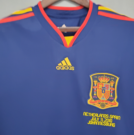 Retro Spain 2010 Away Football T-Shirt Thai Quality