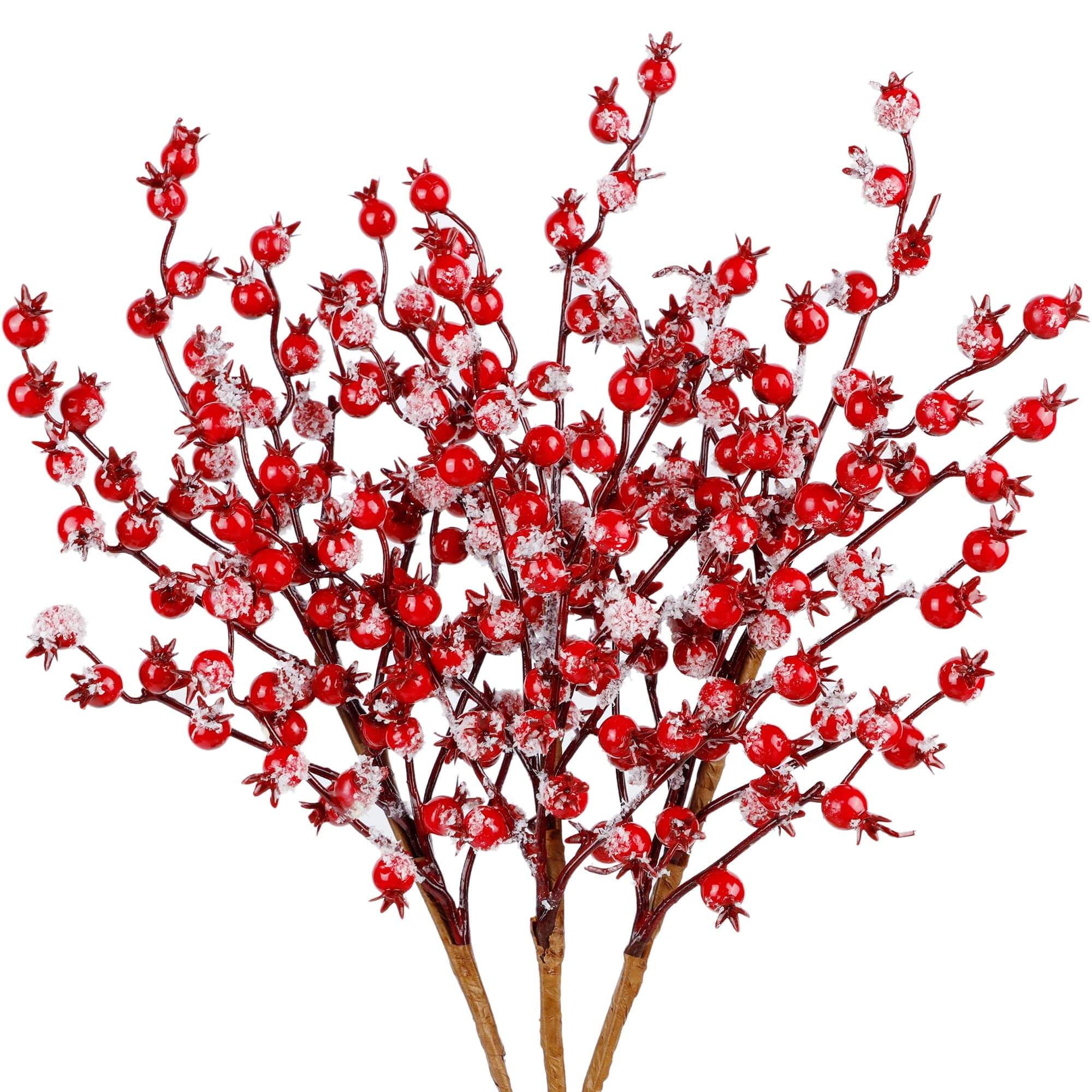 15.7" Artificial Christmas Berries Stems Picks Decoration (3 PCS)