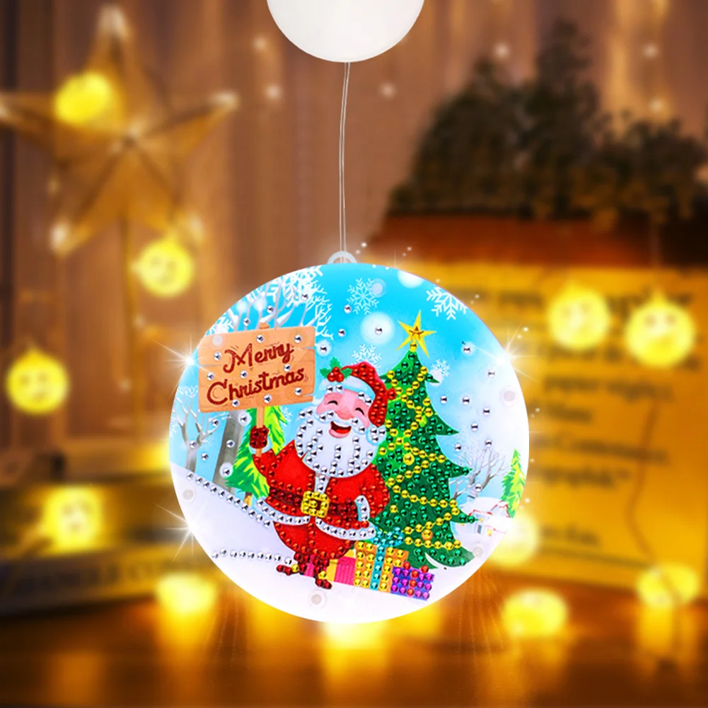 Double Sided Christmas Diamond Painting Battery Powered Chandelier for Home Room