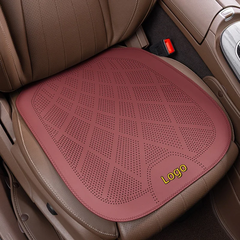 2025 new ultra-thin car seat cushions for all seasons, nappa leather ventilation and breathable seat cushions, high-grade semi-wrapped cushions