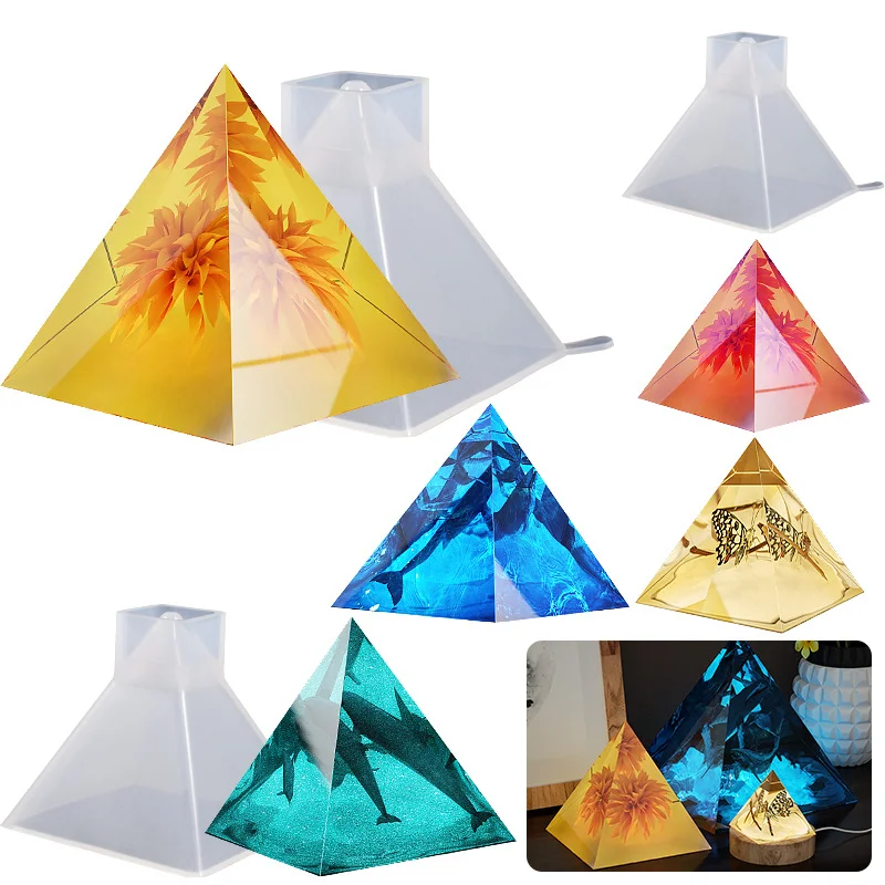  Pyramid Triangle Cone Silicone Mold