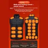28 Heating Zone Smart Electric Heated Vest USB/DC Stand Collar Thermal Waistcoat