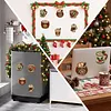 6PCS Drinks DIY Pearl Diamond Painting Christmas Fridge Magnets, Sparkling Rhinestone Refrigerator Magnet Craft Kit for Home Decor & Gifts