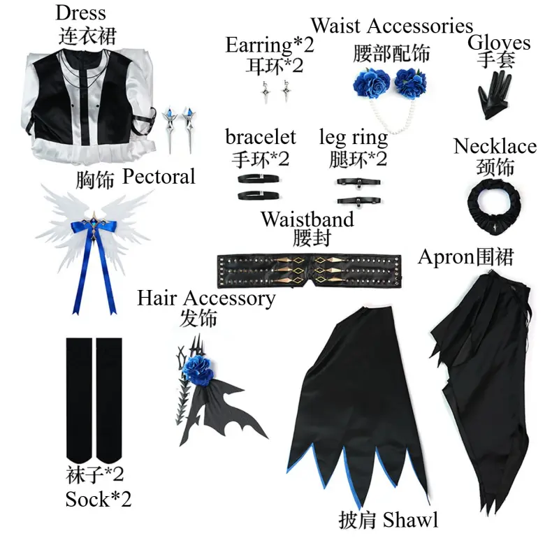 [Wetrose] Pre-Order Dragon Raja: Cassell's Gate Zero Game Outfit Cosplay Costume