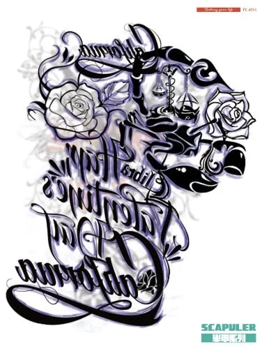 32*24cm Big Tattoo Stickers Green Butterfly Fish Dragon Buddha Waterproof Temporary Flash Tattoos Full Back Chest For Men Women