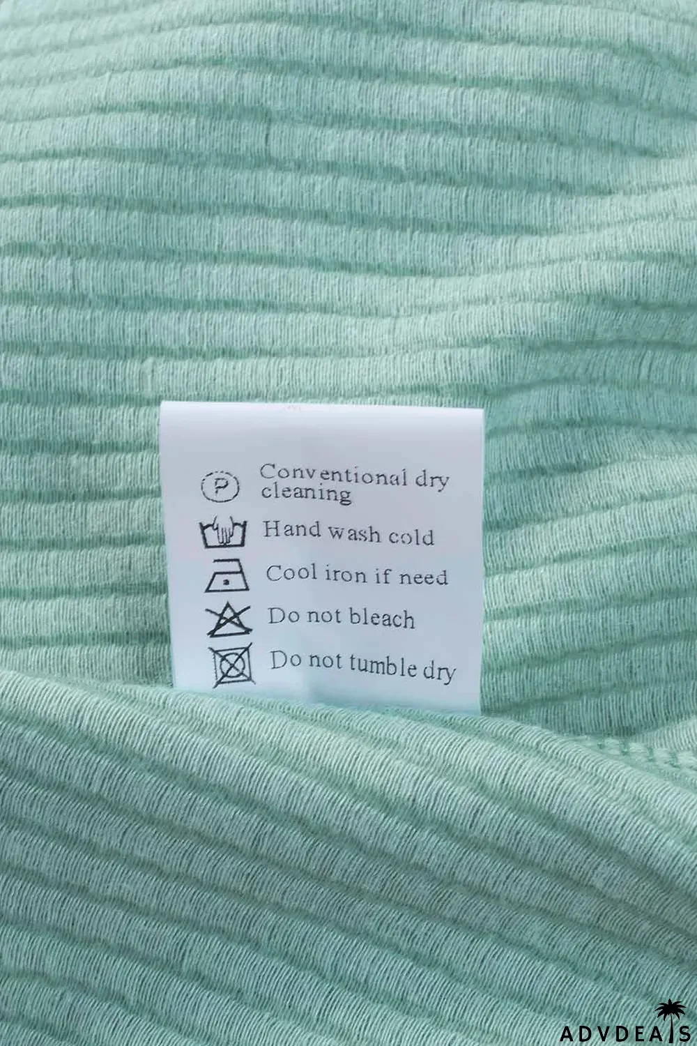 Green Loose Fit Ribbed V Neck Hoodie