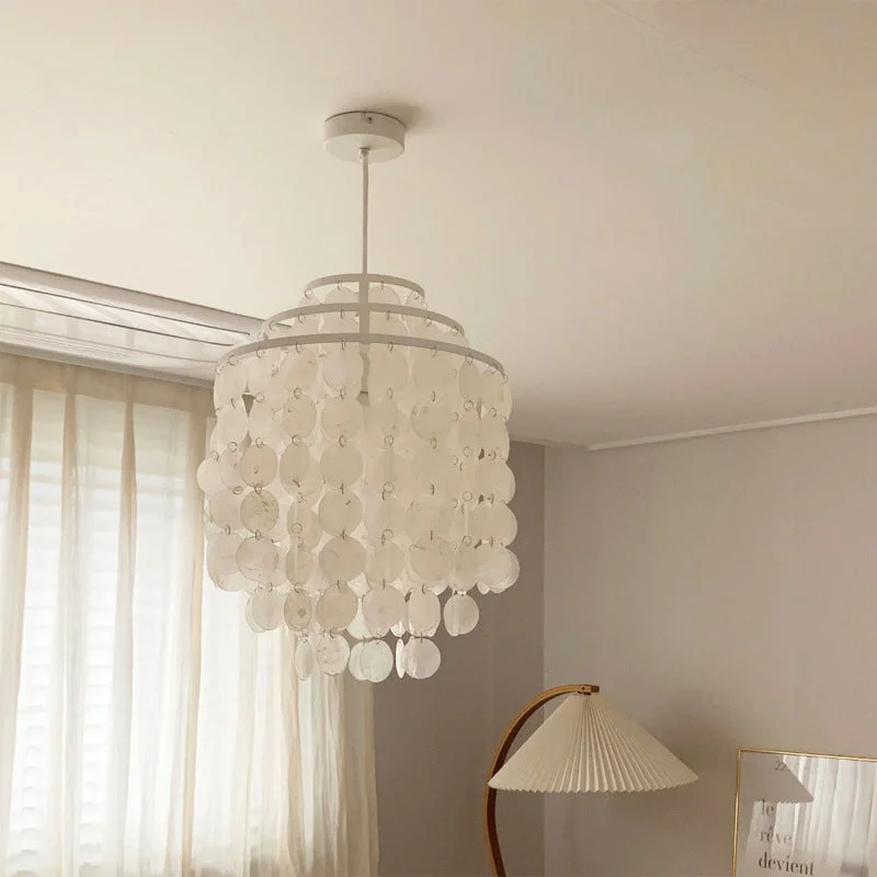 Creative Art Shell Pendant Lamps For Living Room Bedroom