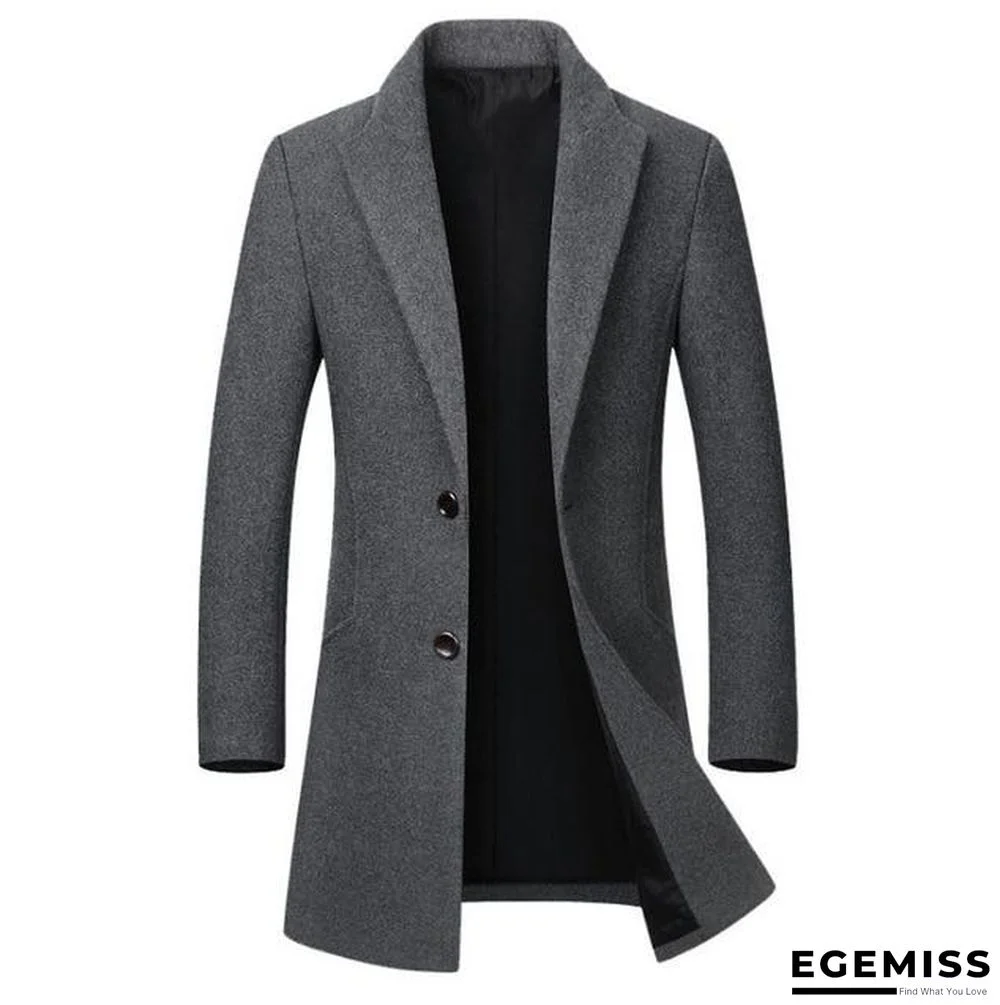 Men's High-quality Wool Coat casual Slim collar wool coat cotton collar trench coat Winter Wool Jacket | EGEMISS