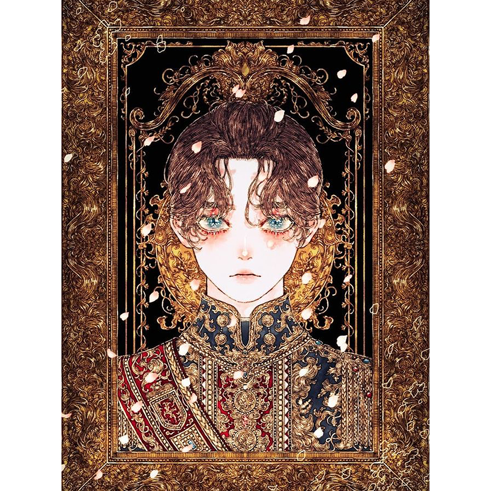 

30*40CM - Special Shaped Diamond Painting - Curly Hair Beauty, 501 Original