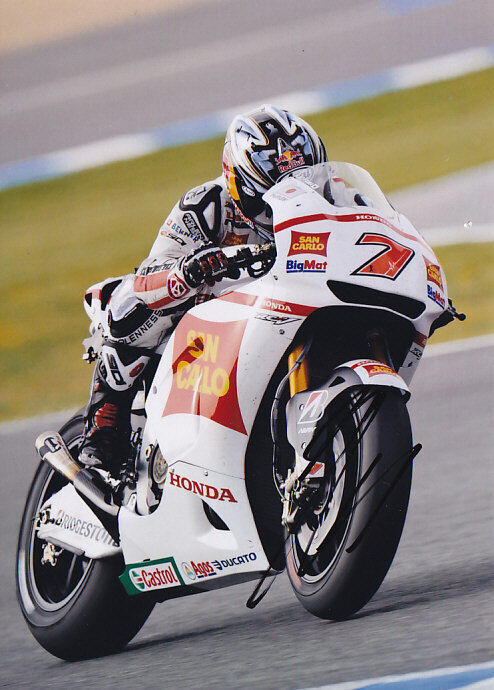 Hiroshi Aoyama Honda Motogp Signed Photo Poster painting 5x7 2011.