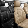 MINGBRON Car Seat Covers,Car Seat Protector Waterproof,Seat Covers Front, Car Seat Protectors,Automotive Seat Covers Fit for Most Cars Beige