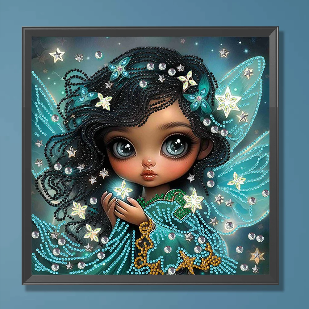 Diamond Painting - Partial Special Shaped Drill - Elf Girl(Canvas|30*30cm)