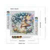 >SALE<5D DIY Full Round Drill Diamond Painting Mushroom Fairy Kit Home Decor 30x30cm