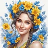 Diamond Painting-DIY Full Round Drill Flower Fairy