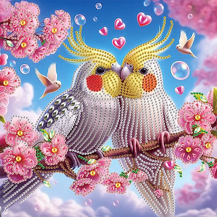 Yellow-Headed Parrot 30*30cm (Canvas) Special Shaped Drill Diamond Painting gbfke