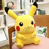 Licensed Smiling Pikachu Super Soft Short Plush Doll - Free Shipping - Pokemon [In Stock]