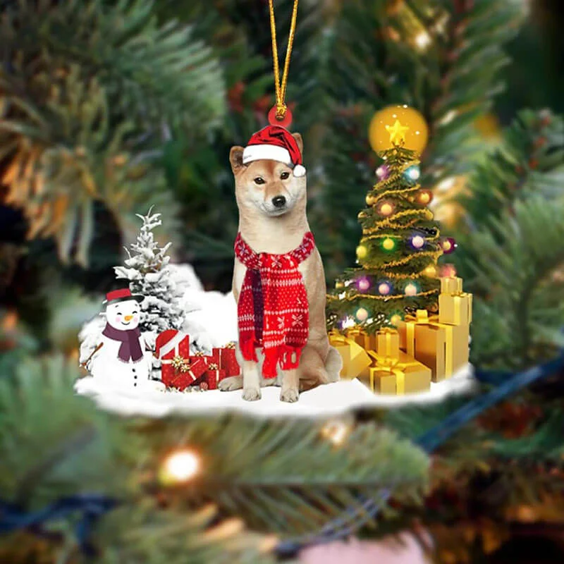 VigorDaily Shiba Inu Christmas Ornament SM044