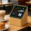 Smart WiFi Weather Forecast Station Clock with Temperature Humidity Display Date Weather Digital Clock Station for Kitchen Bathroom Office Bedroom Home