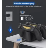 DinoFire PS4 Controller Charger for DualShock 4 Controller Charging Dock, Charger Station with LED Indicator for PS4