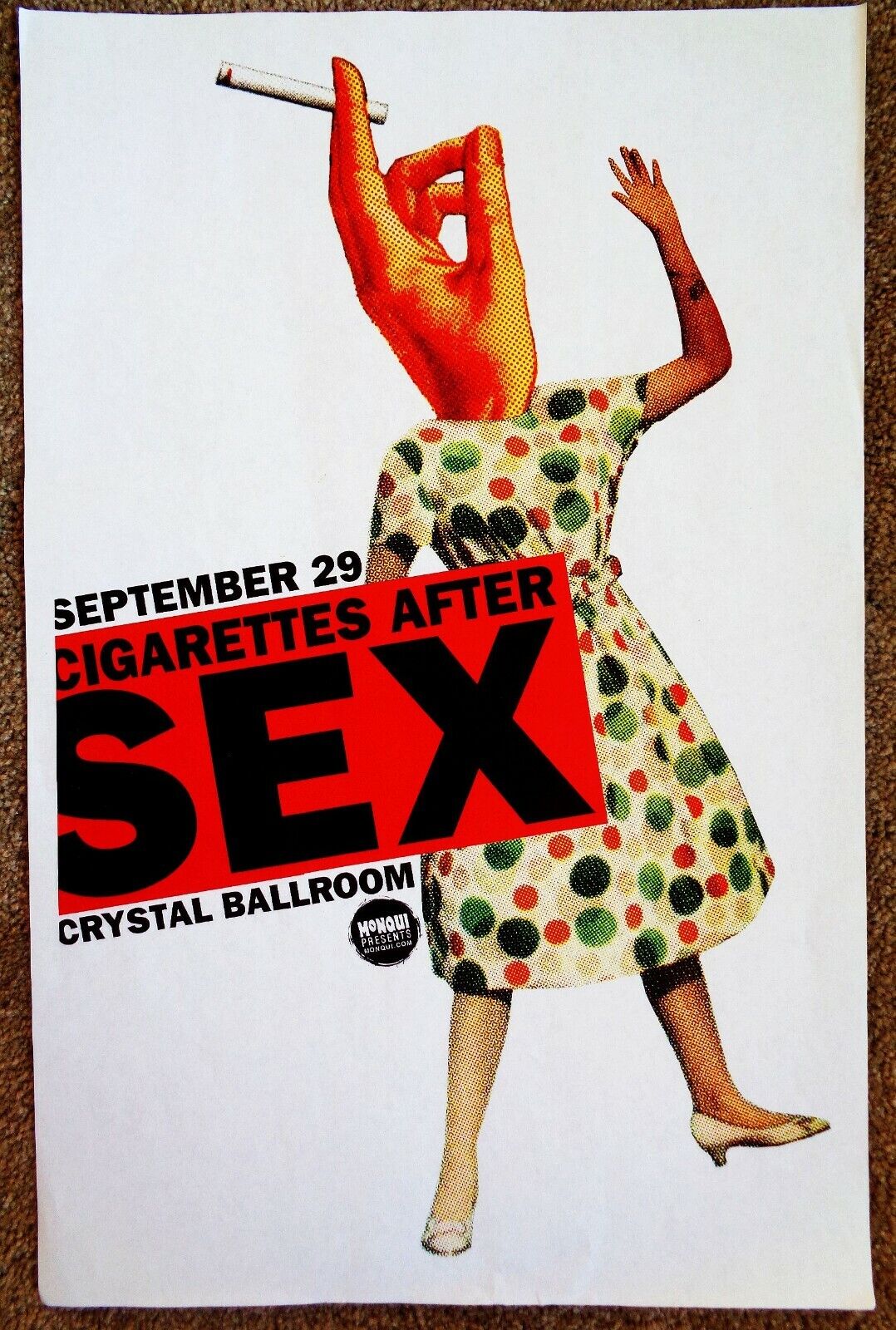 CIGARETTES AFTER SEX 2019 Gig POSTER Portland Oregon Concert