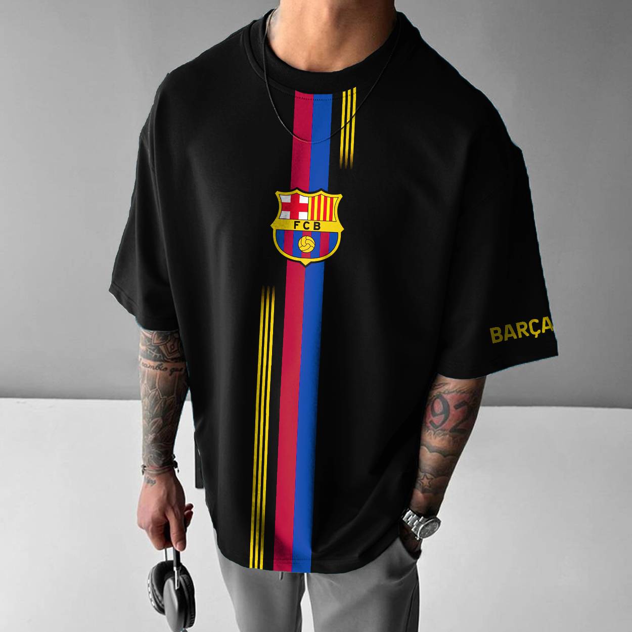 Men's Football Club Team Print T-Shirt / TECHWEAR CLUB / Techwear