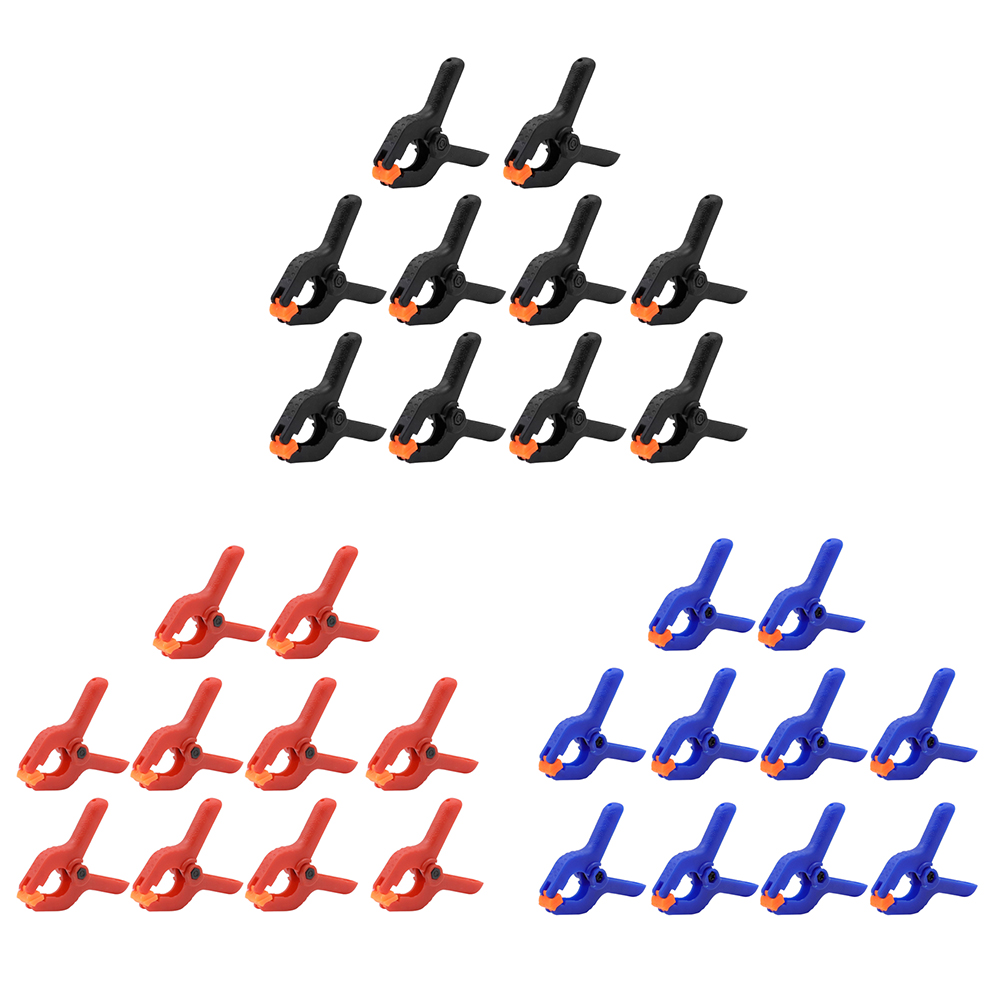 

10pcs 2inch Spring Clamps Woodworking Plastic Clip Photo Studio Background, Black, 501 Original
