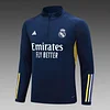 2023/2024 Real Madrid Half-Pull Training Suit Blue Set love fball