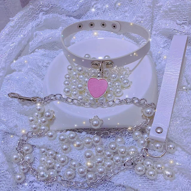 Lovingerie - Love Chain Collar with Hand Holding Rope Chain