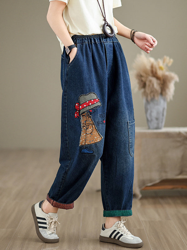 Women Half Sleeve V-neck Solid Color Dress