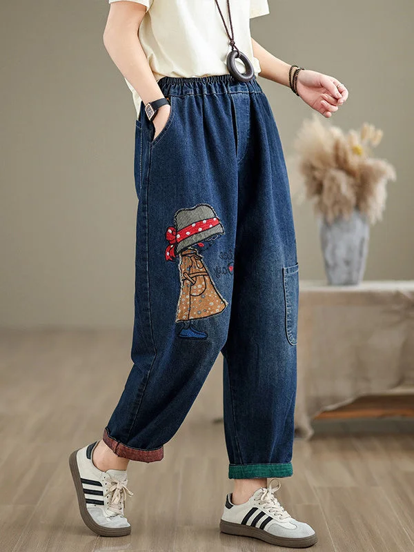 Women Half Sleeve V-neck Solid Color Dress