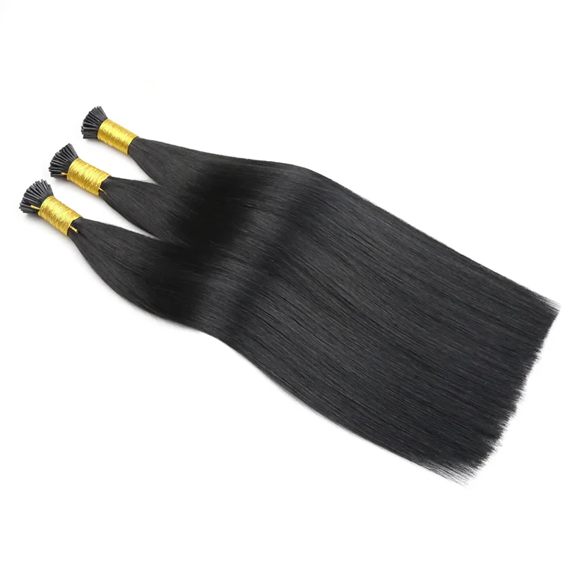 Pre-Bonded I TIP Hair Extension #1 Jet Black 100g Per Pack