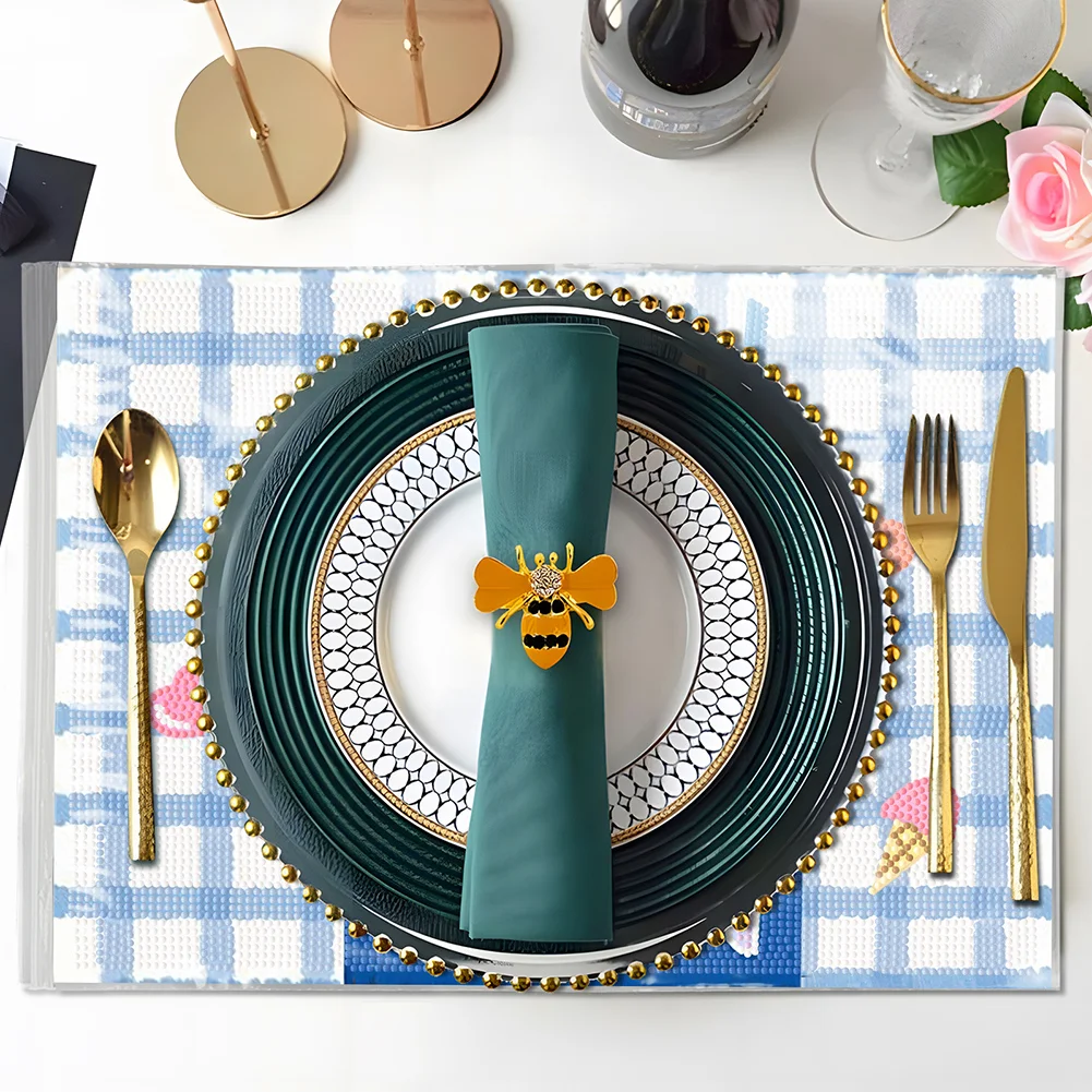 DIY Stitch Diamond Painting Placemat Diamond Crafts Projects for Kids Adults