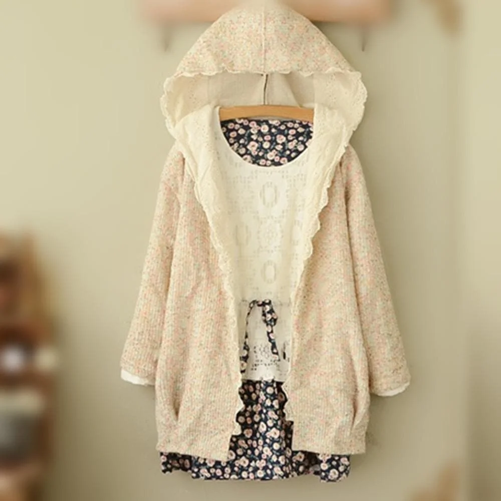 Sweet Spring Knitted Thin Loose Coat SP154018