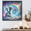 (40*40cm)Rainbow Dragon - Round Partial AB Drill Diamond Painting