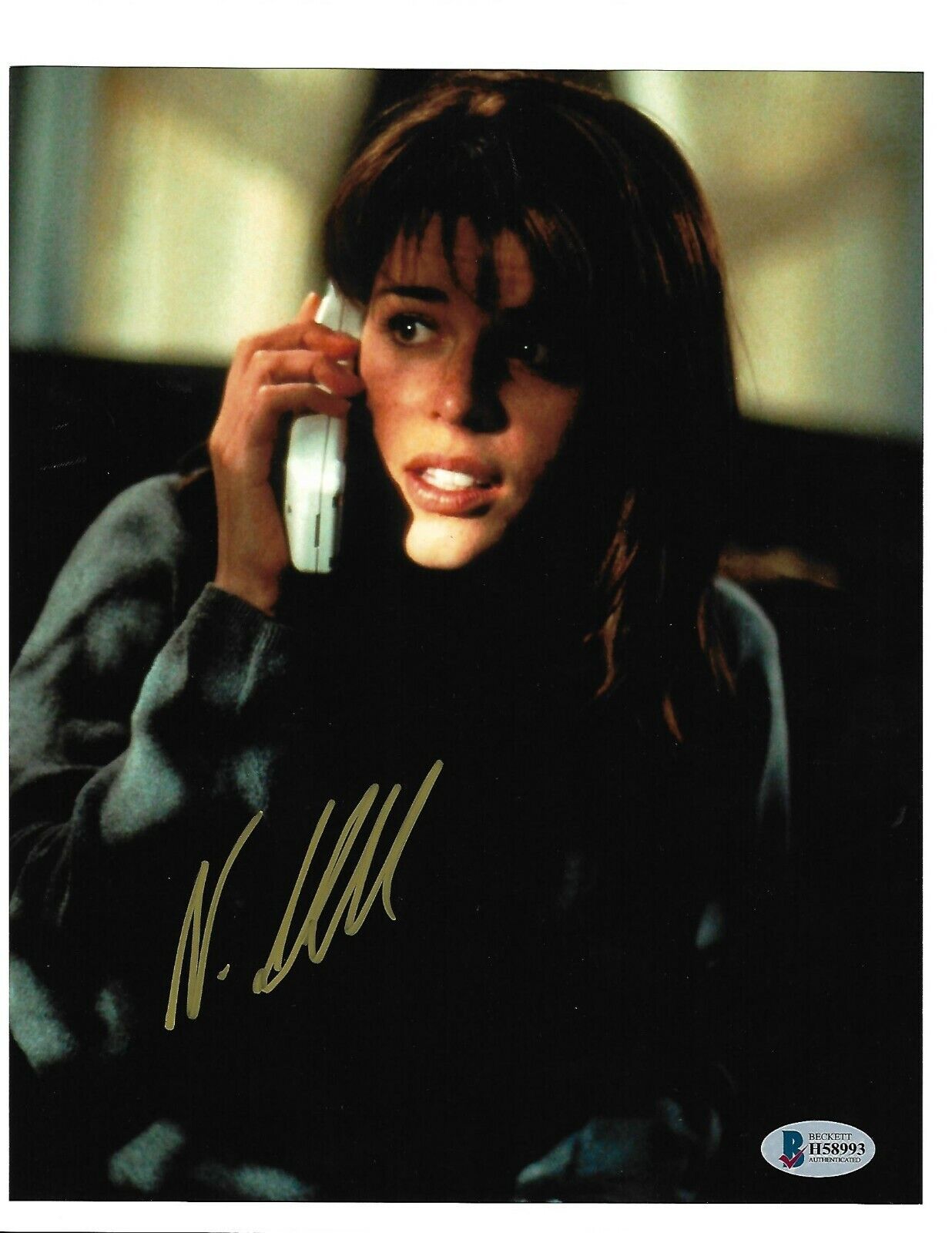 Scream NEVE CAMPBELL Signed 8x10 Photo Poster painting Beckett BAS H58993