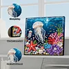 Jellyfish Art Diamond Painting Kit for Adults Home Decor 25x25cm With Frame