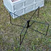 Aluminum Alloy Box Stand Portable Organizer Box Folding Stand for Travel Cooking