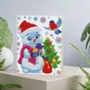 Weihnachtsbaum Schneemann - 5d DIY Basteln Notizbuch