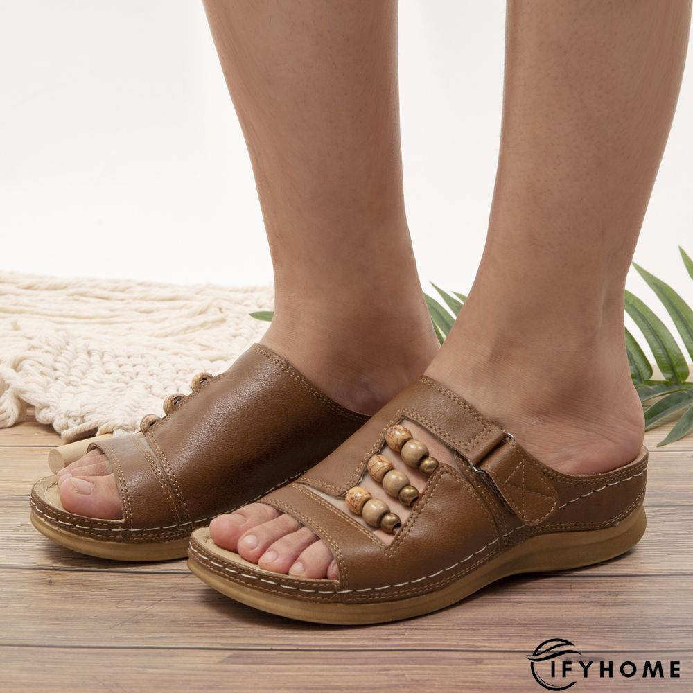 Leather Summer Slipper | IFYHOME