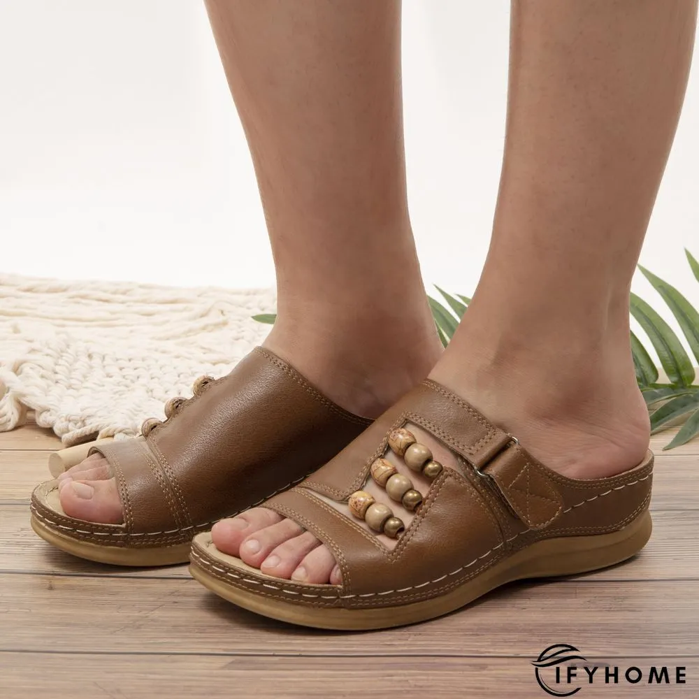 Leather Summer Slipper | IFYHOME