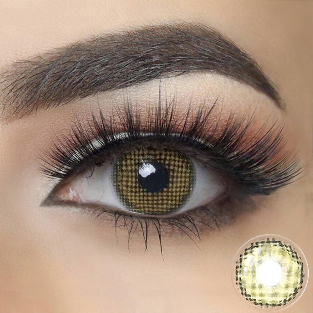 Canna Roze OLIVE GREEN Colored Contact Lenses