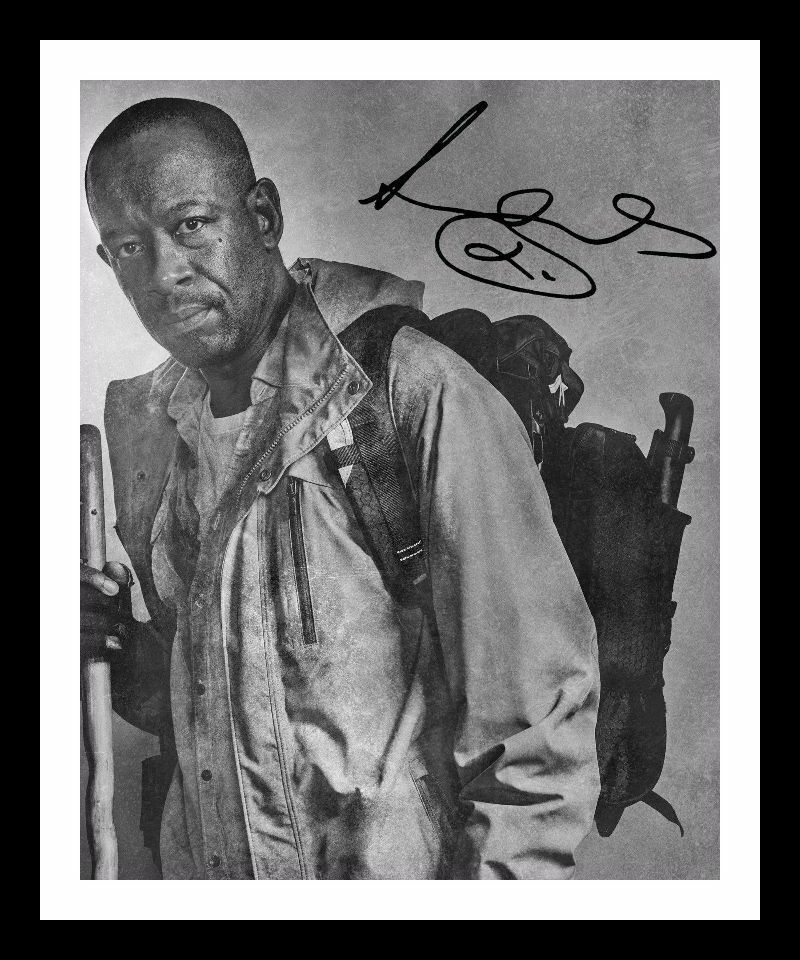 Lennie James - The Walking Dead Autograph Signed & Framed Photo Poster painting 2