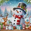 【Limited Stock Sale】Cute Snowman And Elk-11CT Stamped Cross Stitch 50*50cm/19.69*19.69in tapestrymarket