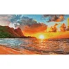 [Brand]Sunset At Sea - 16CT Stamped Cross Stitch - 55*36cm - Natural