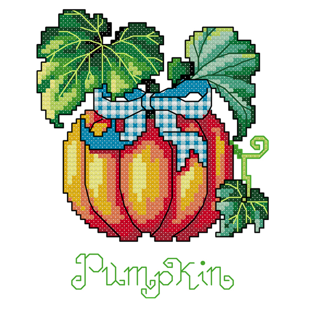 

Pumpkin - 14CT Stamped Cross Stitch - 15*17CM, 501 Original